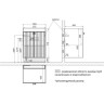 Тумба LEMARK ROMANCE 60 см под раковину, подвесная/напольная, 2-х дверная, белый глянец LM07R60T